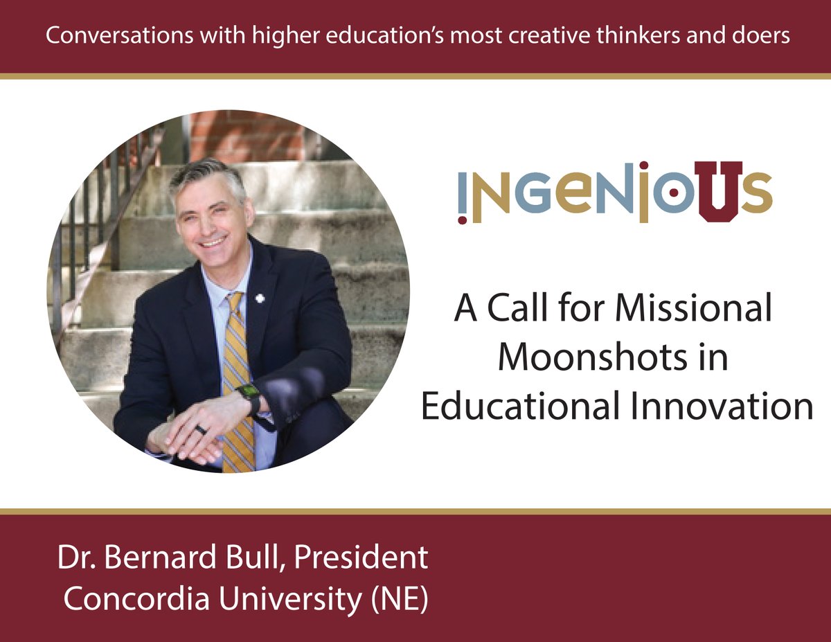 MMorrissOlson's tweet photo. Check out our latest conversation with one of higher ed's most prolific educational innovators,  Bernard Bull. https://t.co/wz0Gw1h08Q https://t.co/EKso8kGxOl