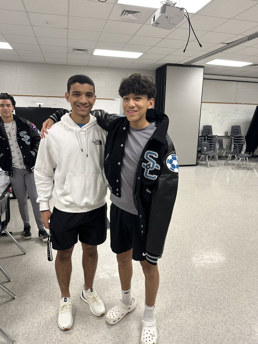 Congrats to letterman Robert Ruiz on getting your jacket today! FINS UP!