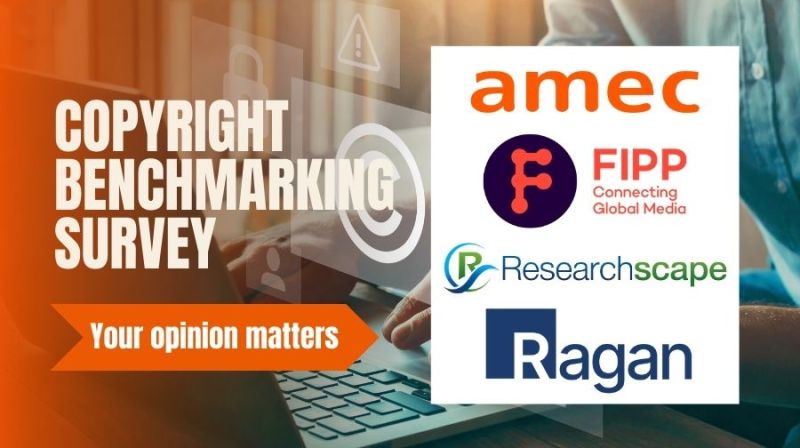 ⏱La encuesta de #AMEC sobre copyright cierra en 3 días.

Hay tiempo hasta el 10/5para participar en la Encuesta de evaluación comparativa sobre #copyright de AMEC y ayudarnos a captar la comprensión que tiene nuestra industria de los materiales protegidos por derechos de autor