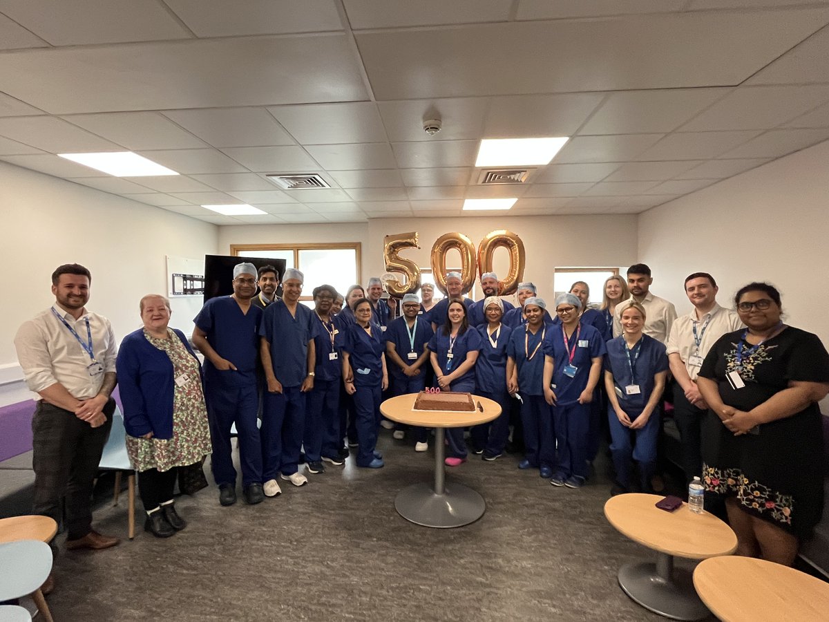 MKHospital's tweet photo. MKUH has become the first hospital in the UK and Ireland to have completed 500 cases using the CMR Versius Surgical Robotic System!

Congratulations to everyone involved in this successful programme for reaching this major milestone.

More: https://t.co/dyqMv3lDRe https://t.co/OiZHzhecmf