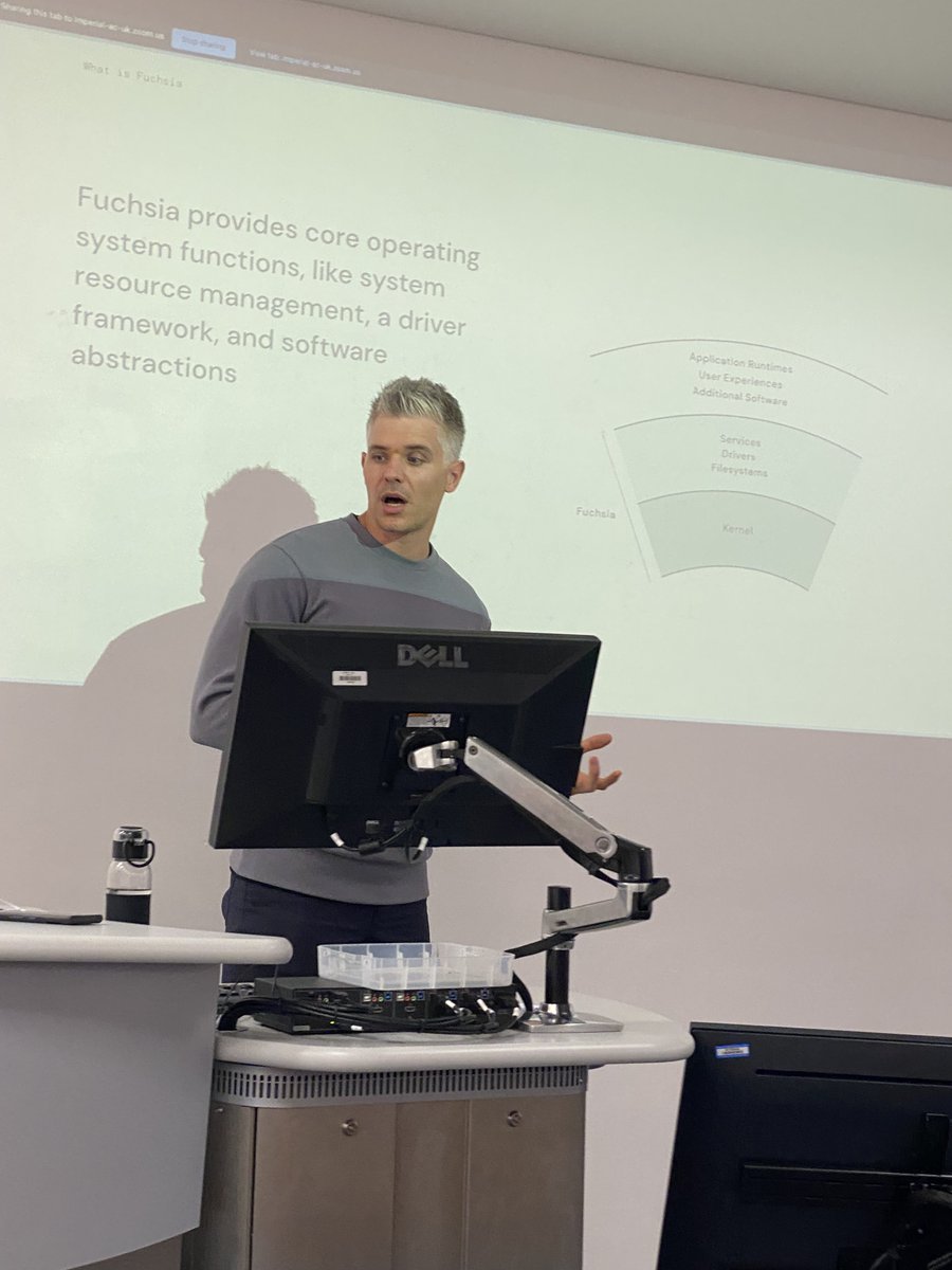 Cristian Cadar (@c_cadar) on Twitter photo Wonderful to welcome back my former PhD student <a href="/petrh/">Petr Hosek</a> to <a href="/ICComputing/">Imperial Computing</a>, for a really interesting talk on Fuchsia. It's one of the rewards of academia to see your former students do great things after graduation! Wonderful to welcome back my former PhD student <a href="/petrh/">Petr Hosek</a> to <a href="/ICComputing/">Imperial Computing</a>, for a really interesting talk on Fuchsia. It's one of the rewards of academia to see your former students do great things after graduation!