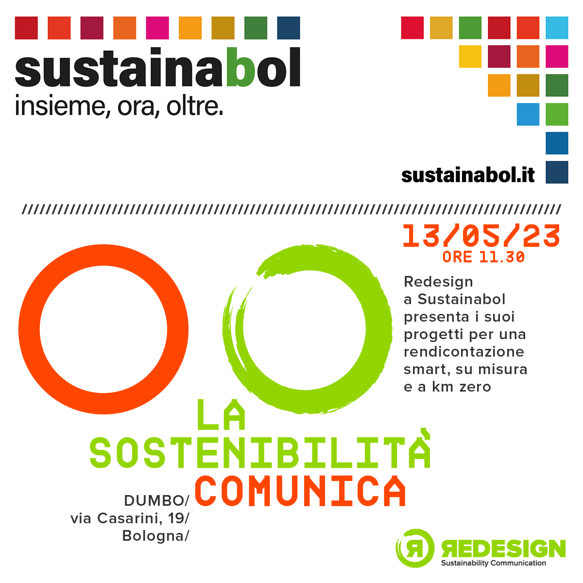 redesign5's tweet photo. Redesign è a SustainaBol, il festival della sostenibilità. Sabato 13 maggio alle ore 11.30 racconteremo le nostre esperienze di comunicazione sostenibile e presenteremo idee e progetti futuri per una rendicontazione smart, su misura e a km zero. #festivalsvilupposostenibile https://t.co/tX5D7JkrR2