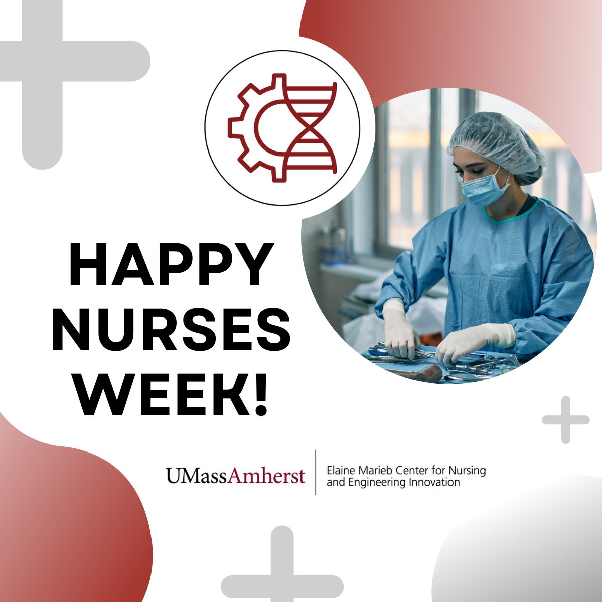 nursemakers's tweet photo. This week we are celebrating Nurses Week, from May 6-12. The Elaine Marieb Center celebrates the nurse innovators here at UMass who contribute excellent work toward the future of the field. #EMCNEI #UntapForgePioneer #NursingInnovation https://t.co/8jiv2s1mzS