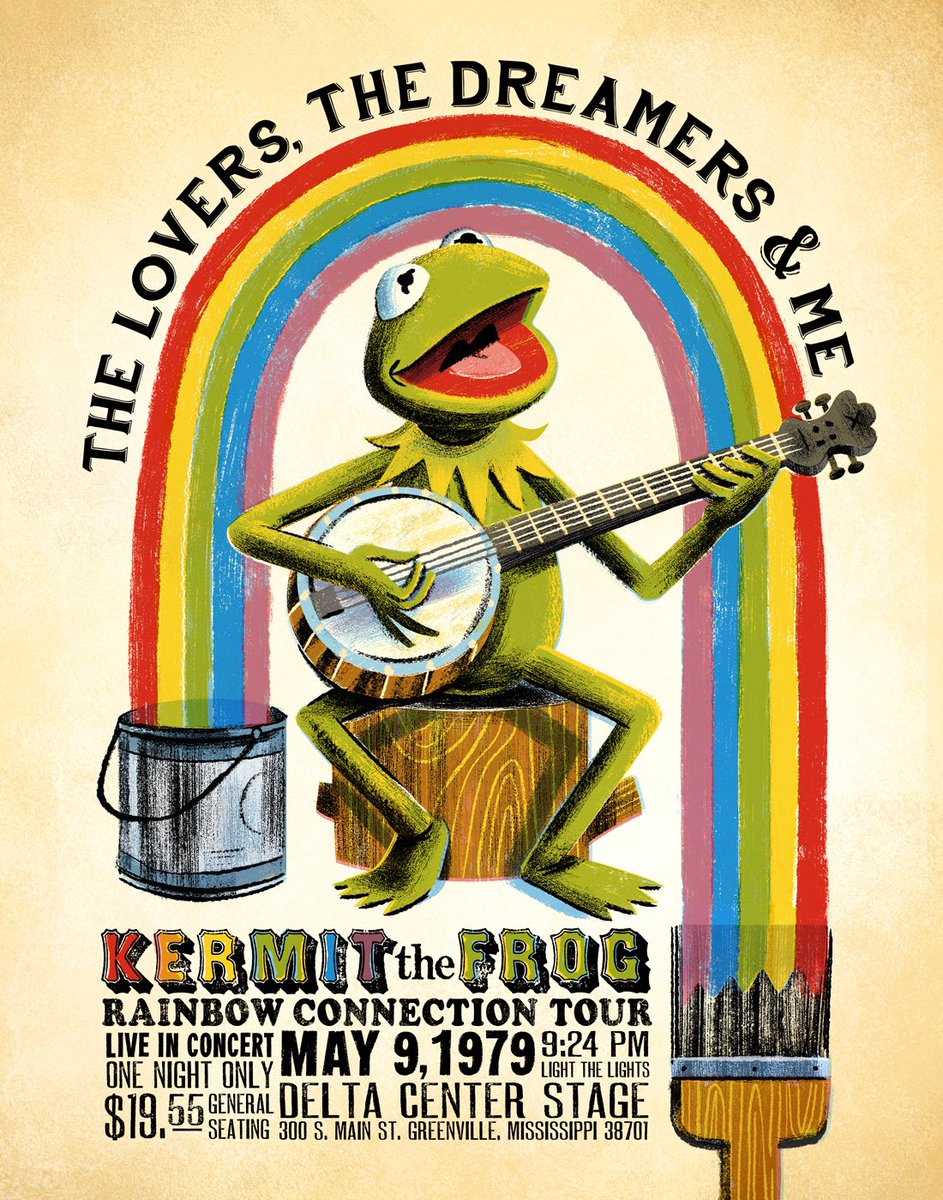 lafcreative's tweet image. Happy Birthday, Kermit. Thanks for inspiring all the lovers, dreamers and me. 💚