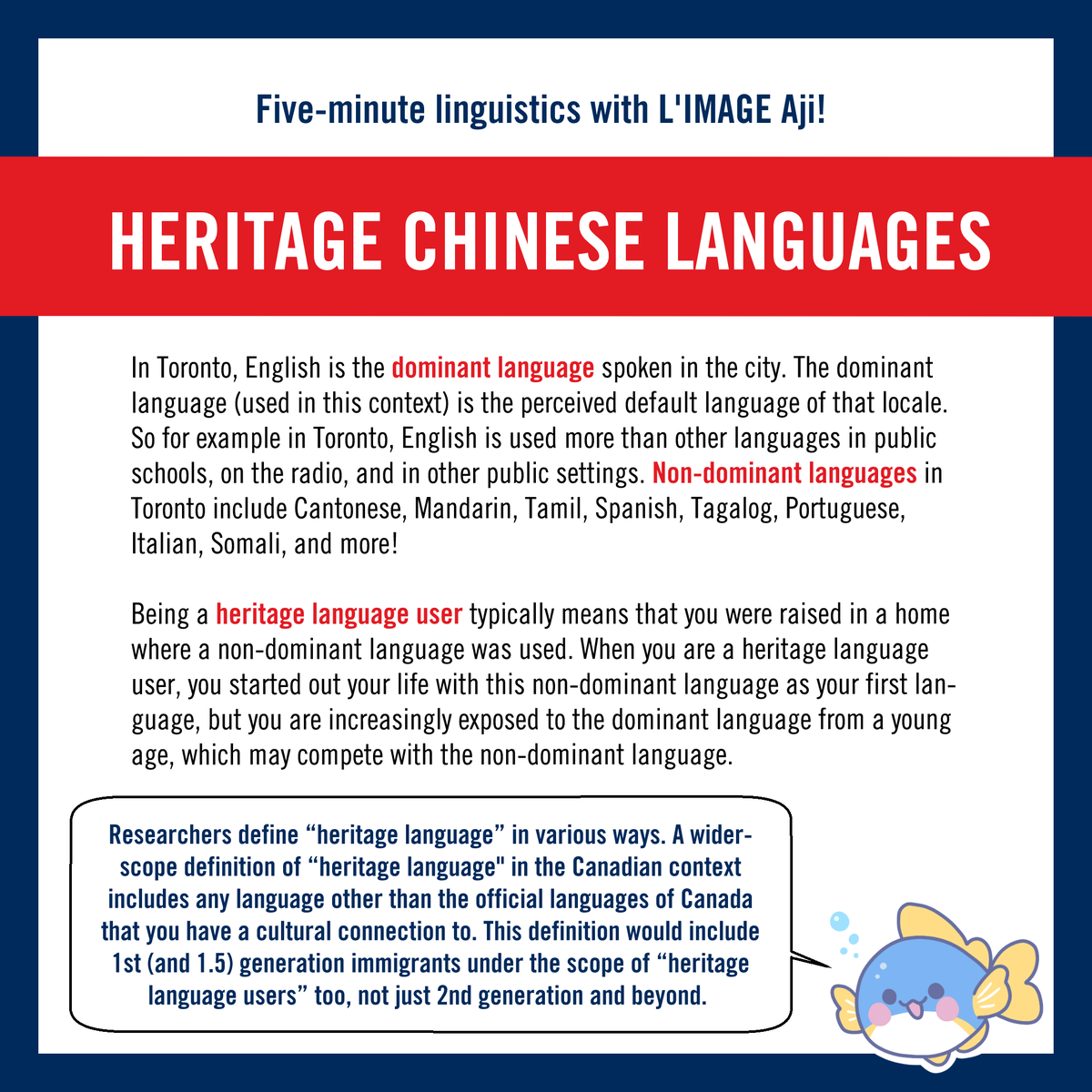LinguistAiT's tweet photo. It's #AsianHeritageMonth and our 6th story in the L’IMAGE comics series is about Tim! Read the rest of his story and learn more about heritage languages here: https://t.co/Hwa8lmVkny
Thank you for sharing your story with us, Tim!! https://t.co/mdDXs0hT28