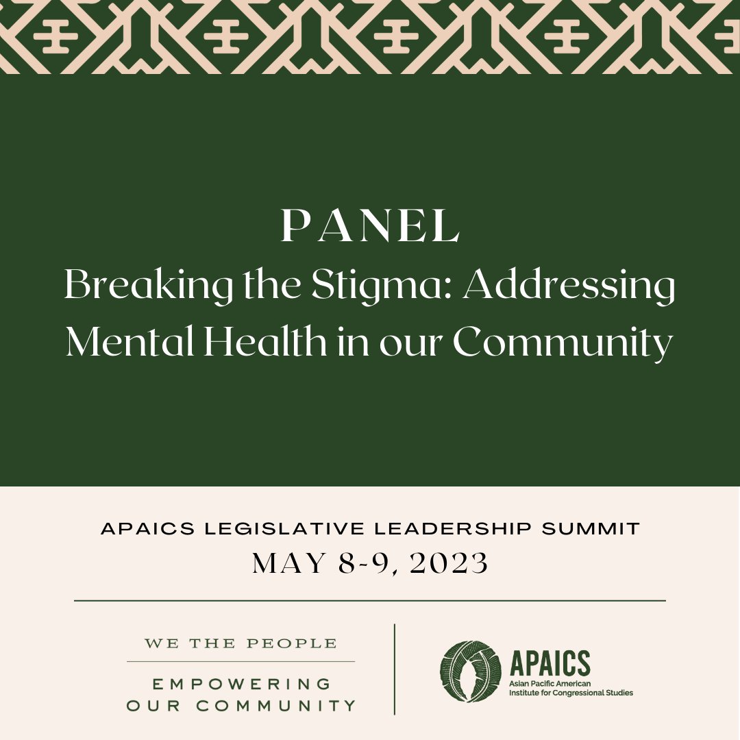 I'm honored to be speaking at @APAICS Legislative Leadership Summit today in Washington, DC on behalf of @saphainfo! Come check out the 'Breaking the Stigma: Addressing Mental Health in our Community' panel at 11am. #APAICSLeads #AANHPIHM #LegislativeLeadership