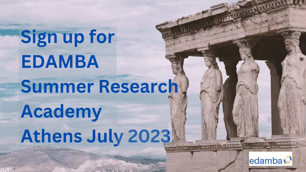 Don't miss Professor Joe Hair, @UofSouthAlabama  discussing “Using Structural Equation Modeling – some research challenges in methodology” with Professor John Ulhøi of @Aarhus_BSS at @edambabrussels Summer Academy in July edamba.eu/summer-academy