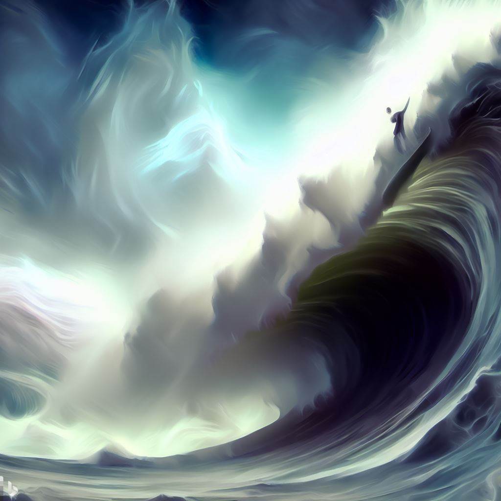 Predator5861's tweet photo. @icreatelife High wave, surfer in storm, high definition, https://t.co/PKZd4fJiiG