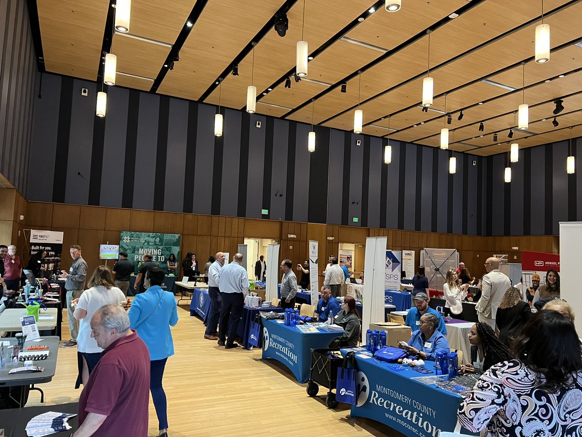 MoCoProcure's tweet photo. The Meet the Primes event is happening at the Silver Spring Civic Building, join us until noon! #meetprimes2023 @MontgomeryCoMD https://t.co/6OP6lBNGTI