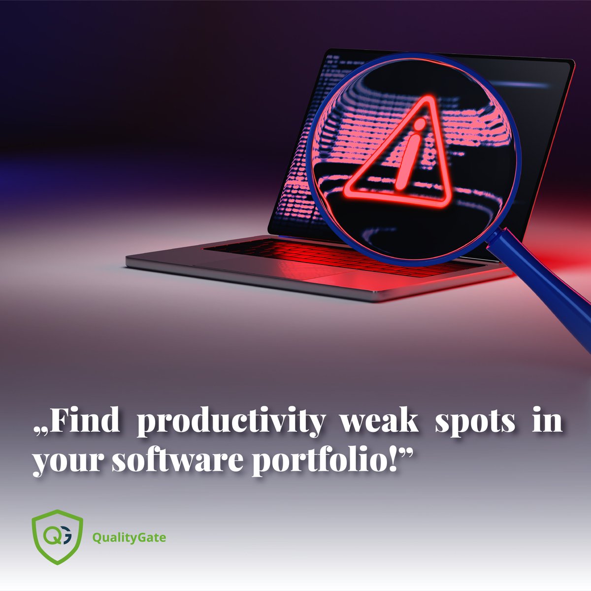 QualityGate_'s tweet photo. If you're looking to improve productivity in your organization, it's important to identify the weak spots in your software portfolio. That's where we come in.
#quality #SoftwareTesting #softwaredevelopment https://t.co/qWWuNetmSY