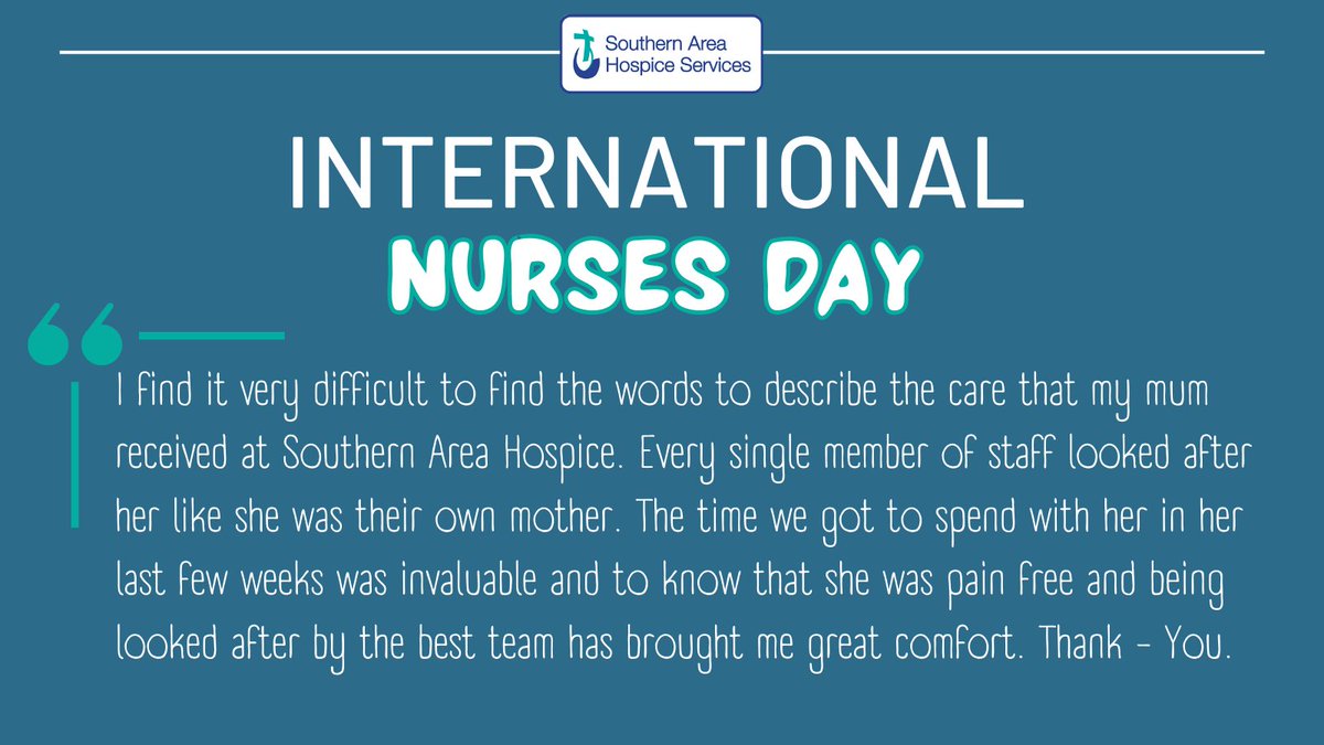 hospiceSAHS's tweet photo. It is hard to describe what a Hospice Nurse does.  Read some of the messages on our dedication page from families who have had loved ones cared for at @hospiceSAHS here https://t.co/mezRPUBRcV 

#InternationalNursesDay #IND2023 #hospicenurse #palliativecare #nurse #celebrate https://t.co/9dhztLhWJG