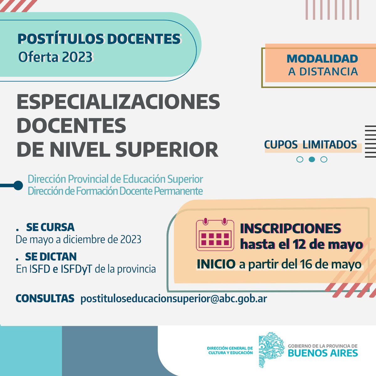 Con el siguiente enlace del Portal ABC es posible acceder al detalle de las propuestas:
bit.ly/especializacio…