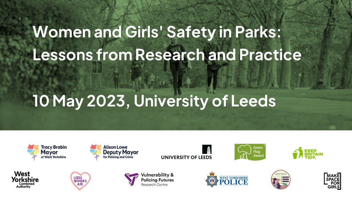 VP_Centre's tweet photo. Tomorrow, @VP_Centre will be covering @Barker1Anna's  #SaferParks conference, bringing together researchers, practitioners and policymakers to discuss how to make parks safer for women and girls. We’ll be sharing updates throughout the day. https://t.co/iwtmkzfusN