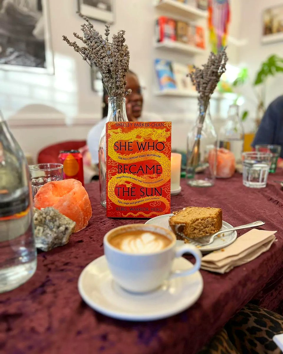 ElementCoffeeUK's tweet photo. Thank you to all the gems that came to our most recent sapphic book club meet up! We loved discussing She Who Became the Sun over coffee and cake ☀️ our next book has just been announced, DM us if you fancy joining and we'll add you to the group chat! https://t.co/mU5Xy8bzTN