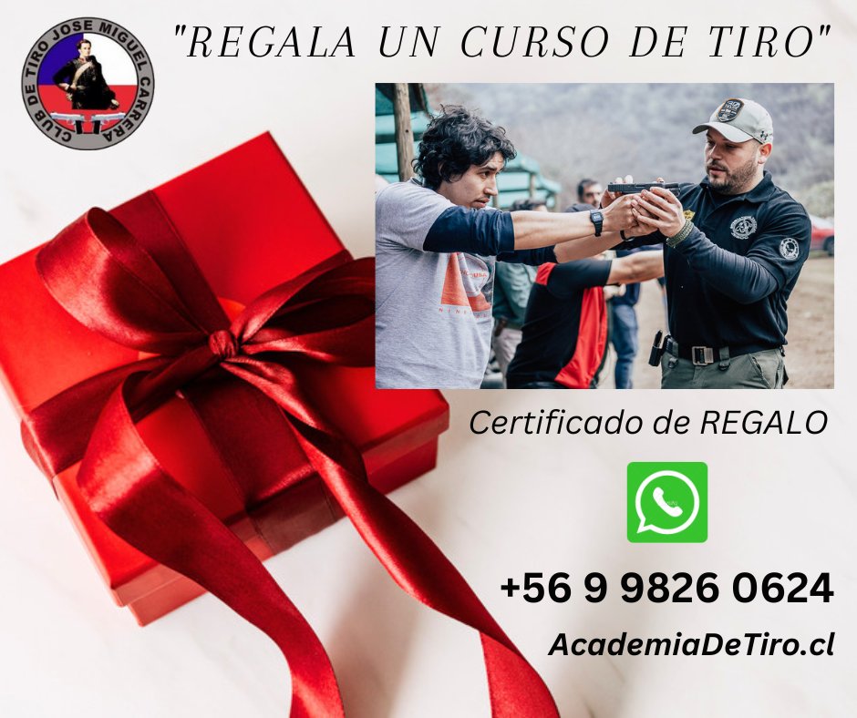 Regala un "Curso de Tiro Basico". RT
<a href="/mvacarezza/">Marcela Vacarezza E</a>
#ContigoCHV Hot Sale Miente AcademiaDeTiro.cl
<a href="/BuenosDiasTVN/">Buenos Días a Todos</a>
<a href="/tudia_13/">#TuDia13</a>
#TuDia13 RT