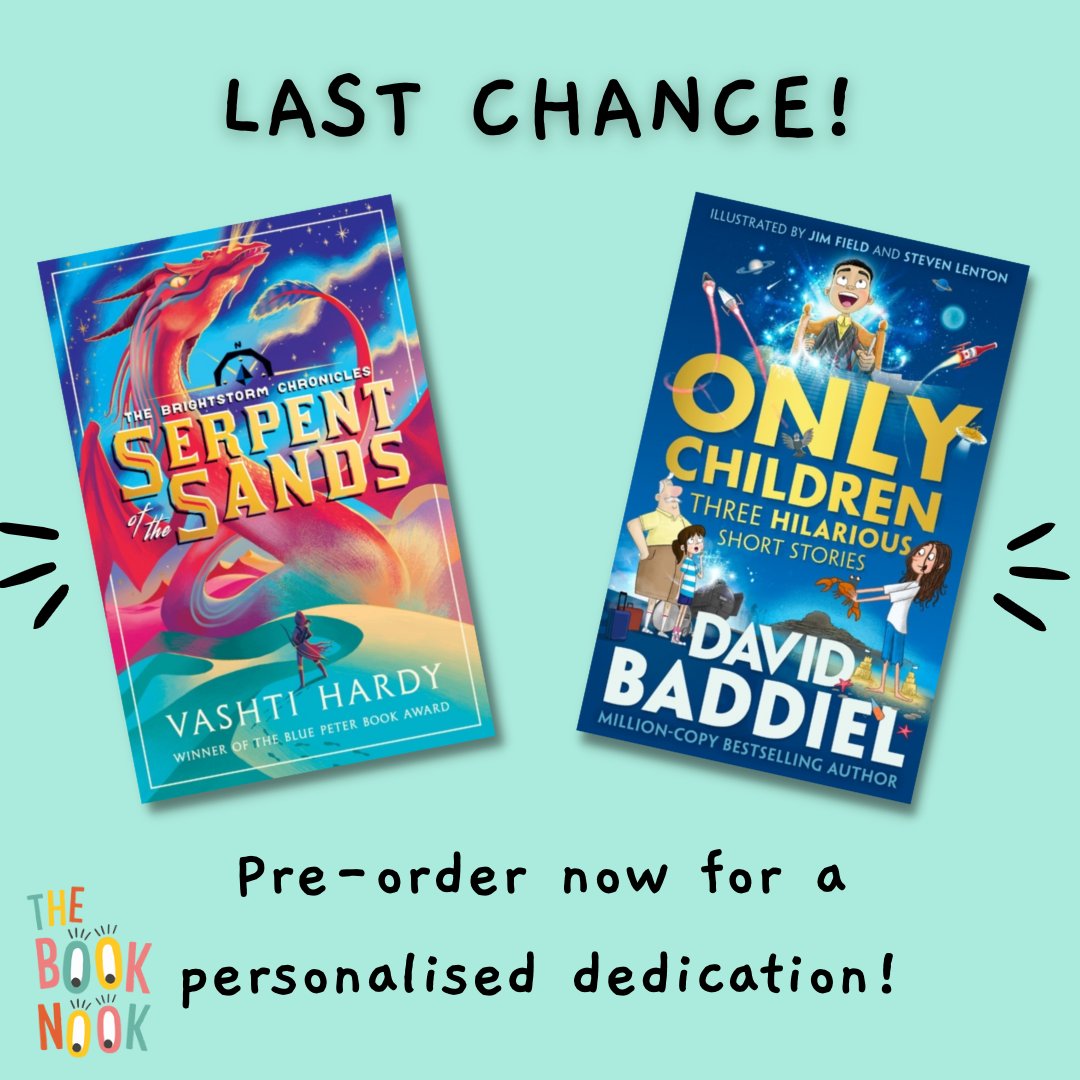 booknookhove's tweet photo. Pre-order now for copies of these brilliant new releases signed &amp; dedicated to a person of your choice!

🐍Author @vashti_hardy signing #SerpentOfTheSands 👉https://t.co/9mmdgib8b4 

🦀Illustrator @StevenLenton signing #OnlyChildren 👉https://t.co/0NC877N5sU 

Out this Thursday! https://t.co/mLVT7dRHKP