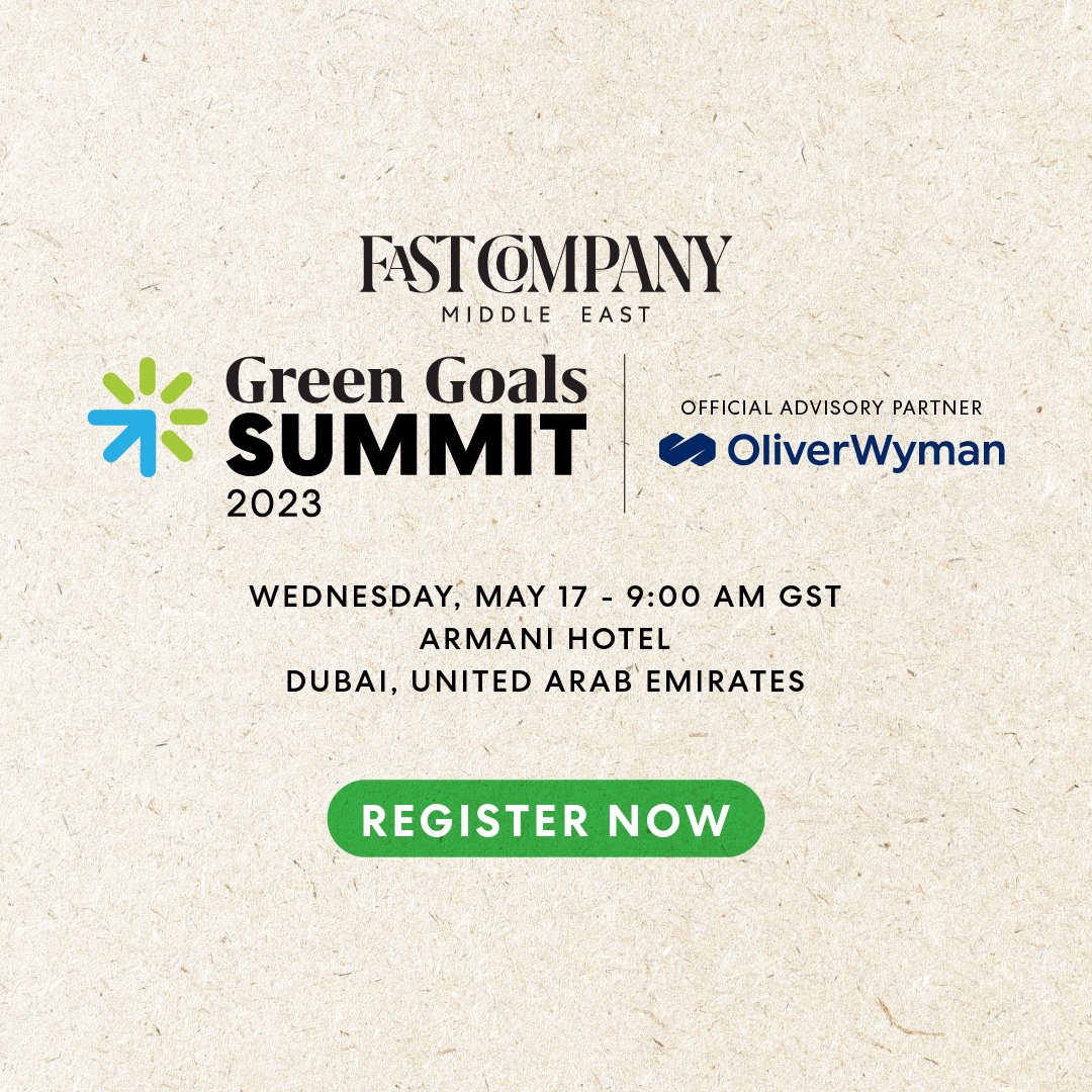 Our panel “Beyond Words: How Cop28 Can Translate Climate Action Into Tangible Results” will discuss the role of government and businesses in creating lasting change.

Register now: bit.ly/3p2y0Rr

Official Advisory Partner @OliverWyman
#GreenGoalsSummit #OWClimate