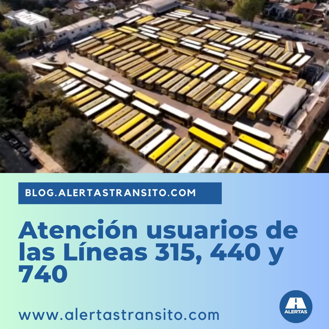 AlertasTransito's tweet photo. 🔴🚍Atención usuarios de las Líneas 315, 440 y 740🚍🔴
❗Último momento❗👉
https://t.co/OvFYOKew2K
.
#AlertasTransito #Transito #Linea440 #Linea315 #Linea740 https://t.co/0HJyZ1yrbD