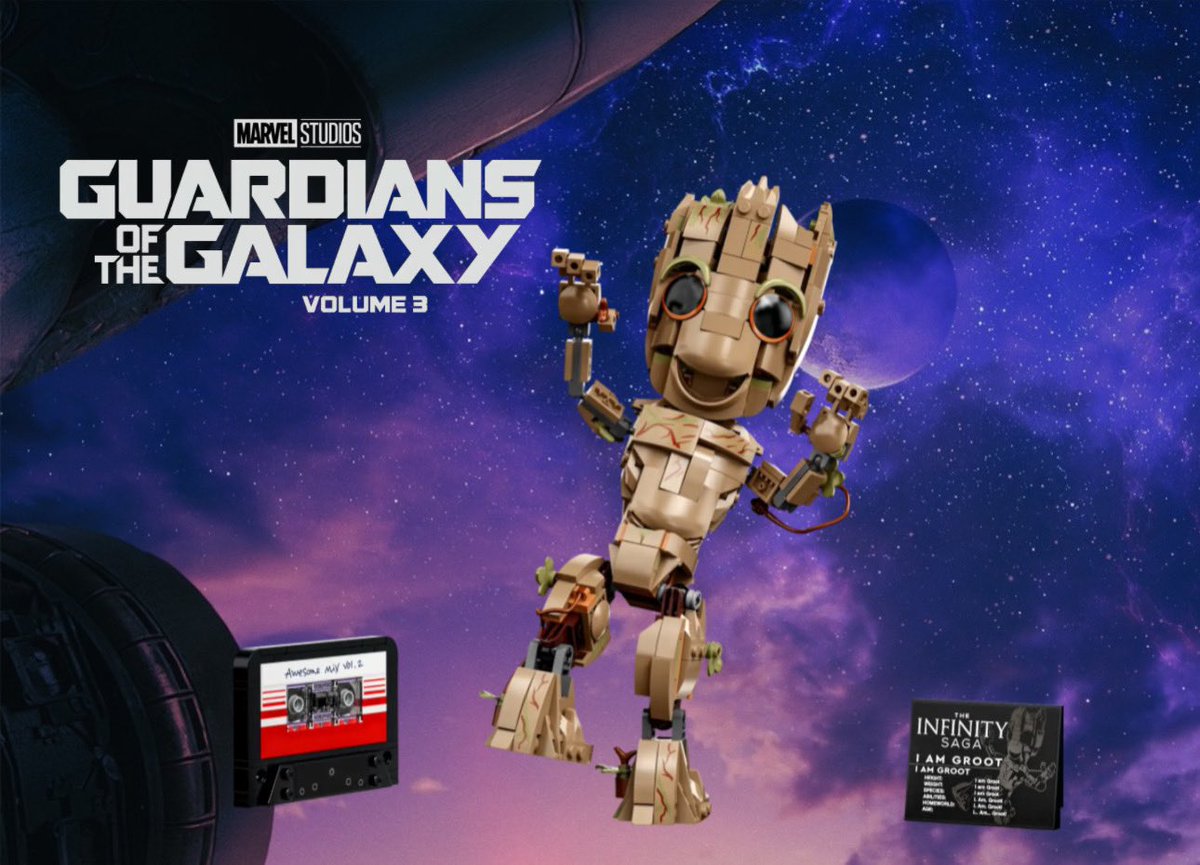 LeGrandRex's tweet photo. #Concours 
Alors que le dernier volet des #GardiensdelaGalaxie   cartonne au cinéma, le #GrandRex vous fait gagner ce superbe #Lego « Je s'appelle Groot » ! 

Pour participer il vous suffit de retweeter ce tweet et y tagger 2 amis. [TAS:  le 12 Mai à 12H00]

Bonne chance à tous ! 🤞🏻