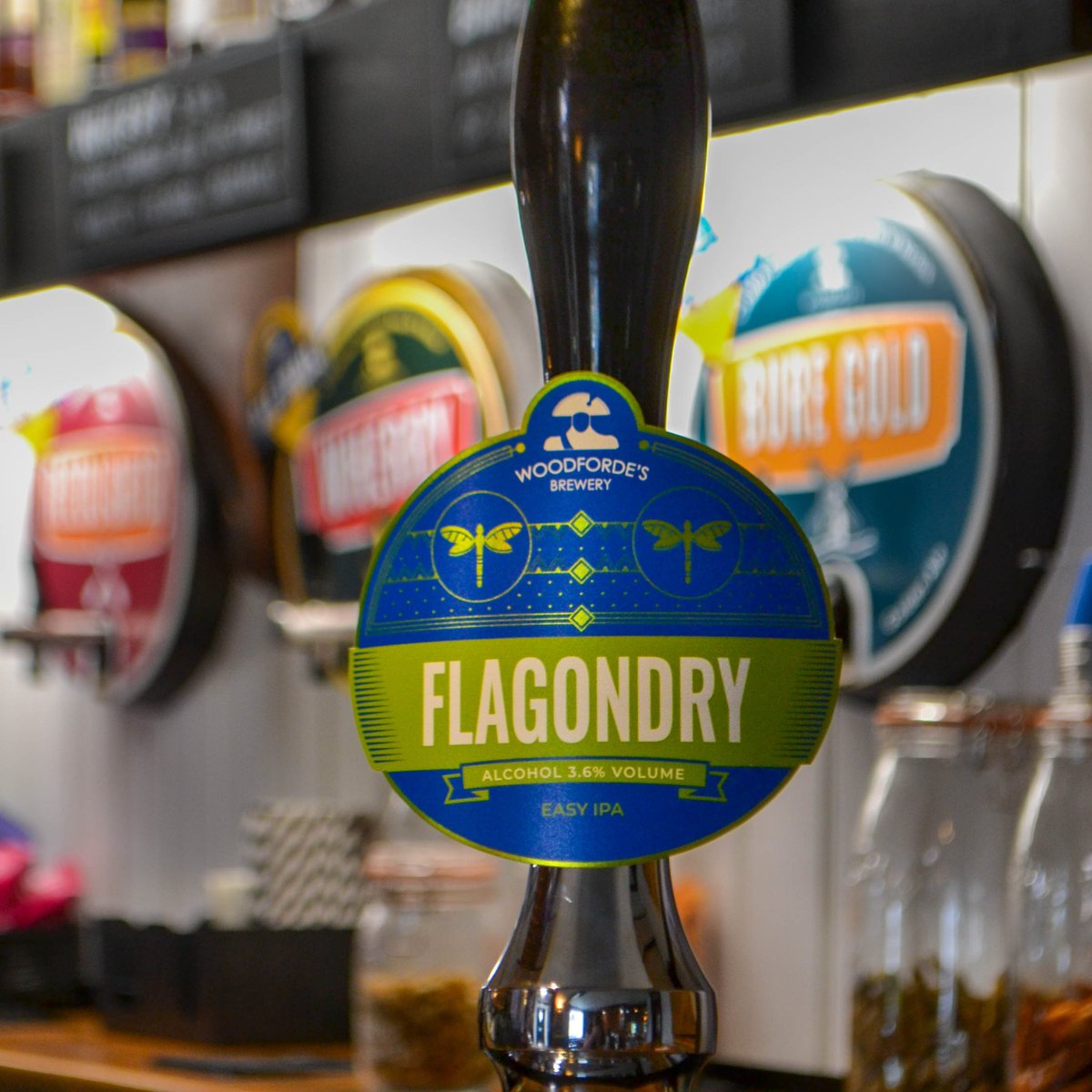 “Why did the butterfly flutter by? Because it saw the Dragonfly drink the flagon dry.”

Your old favourite is also back for the month of May.
Flagondry is a 3.6% Easy IPA. It is an aromatic ale flavoured with the finest Norfolk honey.

Cheers!🍻

#May #SeasonalAle #Woodfordes