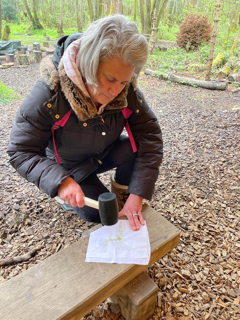 ThorngrovePrep's tweet photo. Getting “back to school” in our Forest School at our parent opening morning #LeafBashing #backtoschool https://t.co/uEKK1dFerL