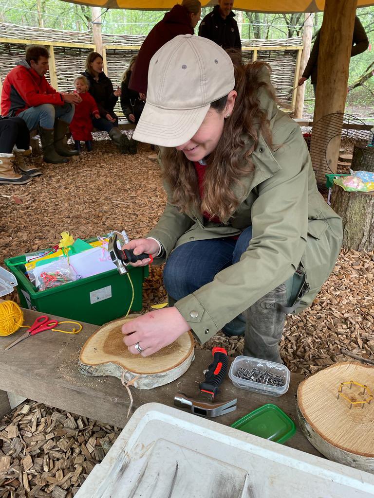 ThorngrovePrep's tweet photo. Getting “back to school” in our Forest School at our parent opening morning #LeafBashing #backtoschool https://t.co/uEKK1dFerL