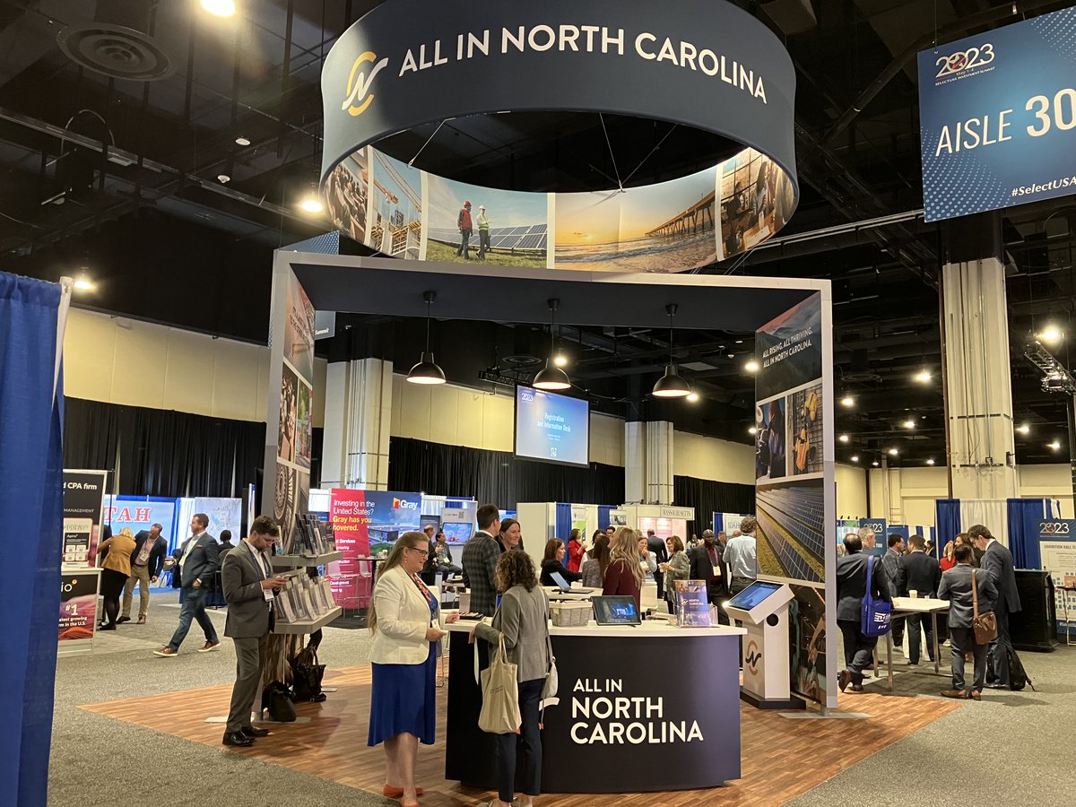 And our booth was designed and produced by North Carolina companies Mythic and @holtgroup. 4/4