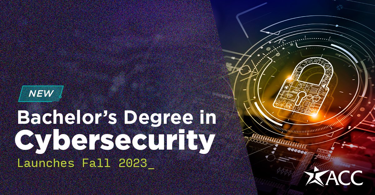 Did you hear the latest news? ACC just got approval for its 4th bachelor's degree. We're launching a bachelor’s in Cybersecurity starting fall 2023!

Learn more >>> austincc.edu/cybersecurity