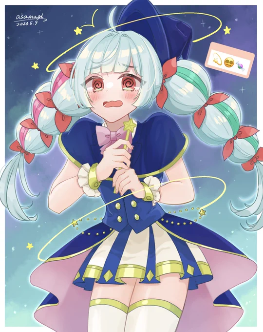 「はわわ〜〜」   #リプ来た3つの絵文字でキャラデザする #illustration