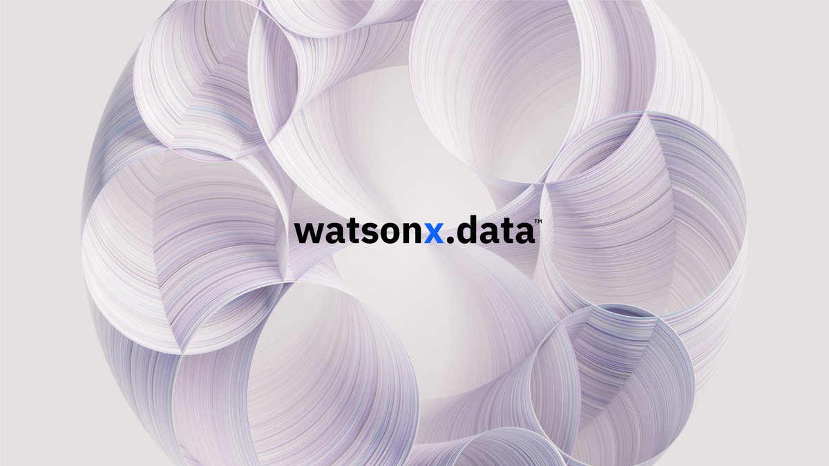 Introducing IBM watsonx .data, the open, hybrid, and governed #data store that’s optimized to scale #AI workloads. 

See what’s coming: ibm.co/3prRgs4