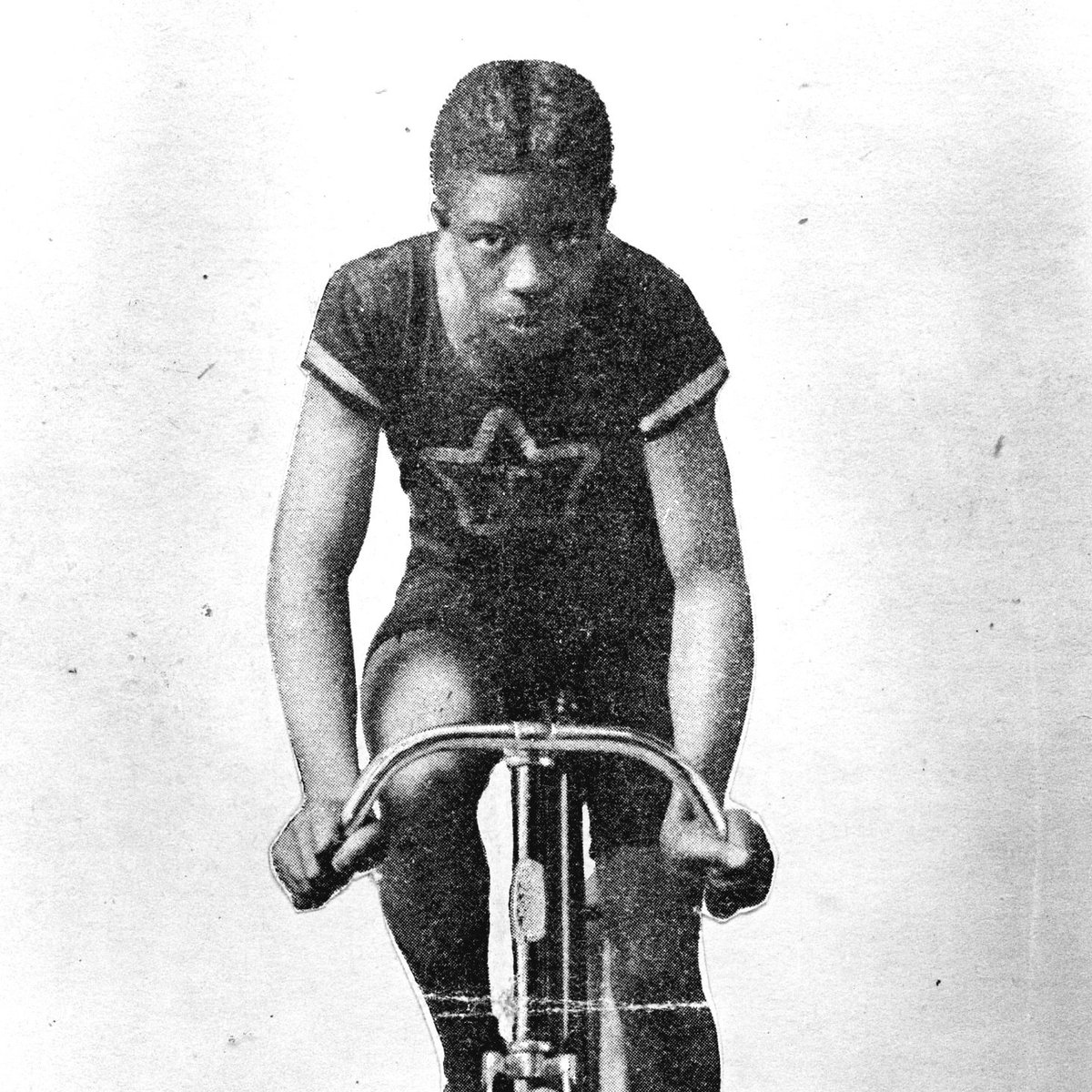 #OTD May 9, 1896: Major Taylor, 17, of Albion Cycle Club held his own in 10-mile Telegram road race. Page 1 next day: "Worcester never before saw such a crowd." James Casey of local Vernon Bicycle Club won the trophy. (Casey later was a <a href="/WorcesterPD/">Worcester PD</a> detective.) #honorMajorTaylor