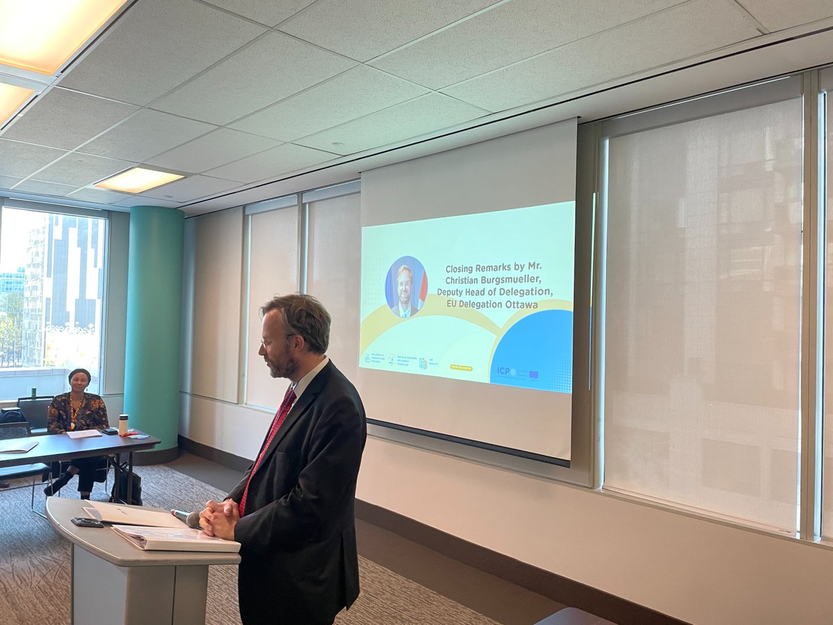 The conference was launched by Tom Azouz, Acting Deputy City Manager for Community &amp; Social Services of the City of Toronto, and concluded by Christian Burgsmueller, Deputy Head of the EU Delegation in Ottawa.
