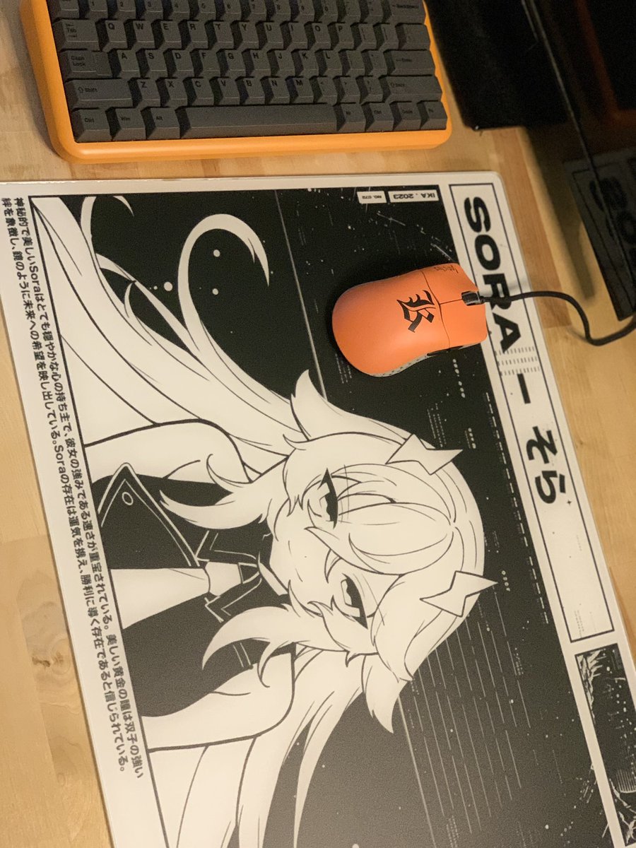 Iphiclus's tweet photo. Proud owner of a @SkyPADgg  #SkyPADBUFF  

(Will be getting a new mouse and keyboard to match ) 

But this is such a phenomenal pad and my first glass pad feels nice https://t.co/eJPS23hqXS