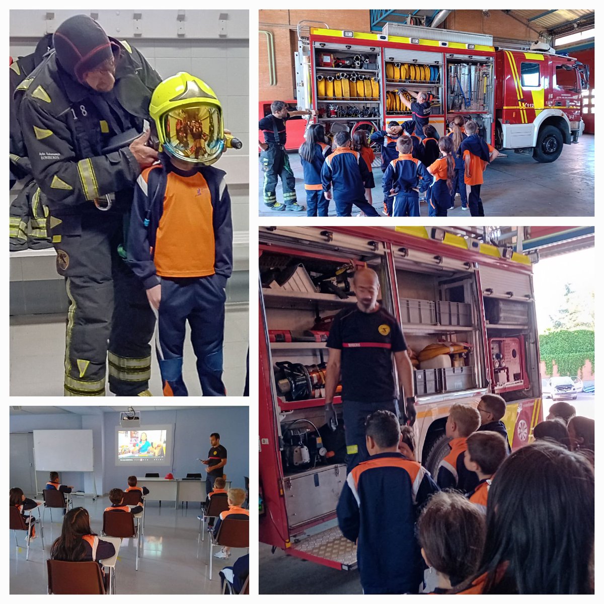 ColegioAmachado's tweet photo. Los alumnos de 3º de Primaria han asistido al Parque Municipal de Prevención y Extinción de Incendios y Salvamento. En esta visita han aprendido conocimientos muy básicos  para evitar o disminuir el riesgo de Incendios u otros accidentes. https://t.co/4AA2gsHRx1