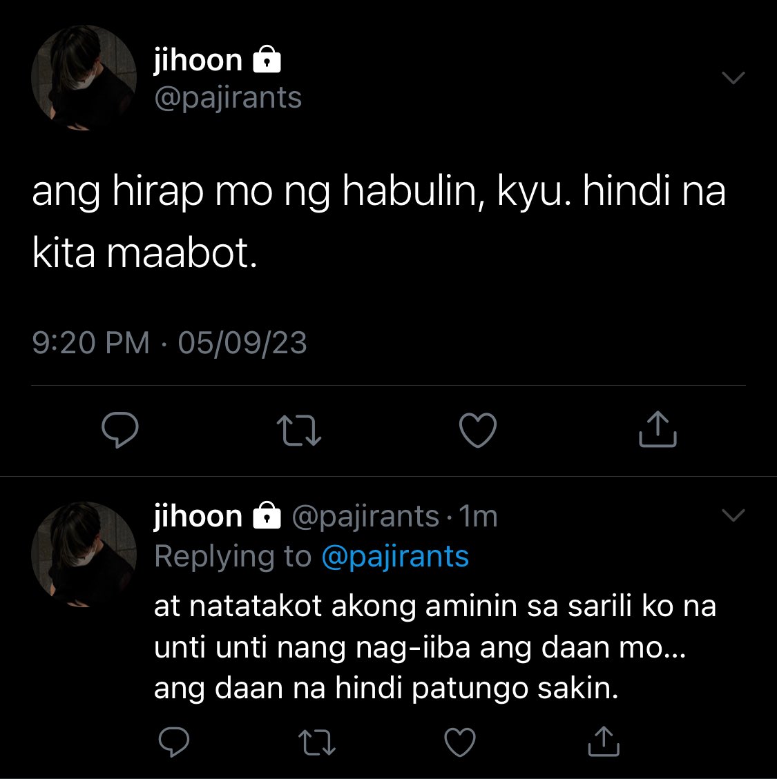 saparaluman's tweet photo. daan patungo sayo,
a #jikyu filo au.

wherein taking your time doesn't always mean it will make the person you love stay… and junkyu learned it the hard way. https://t.co/KQNxKLG1DW