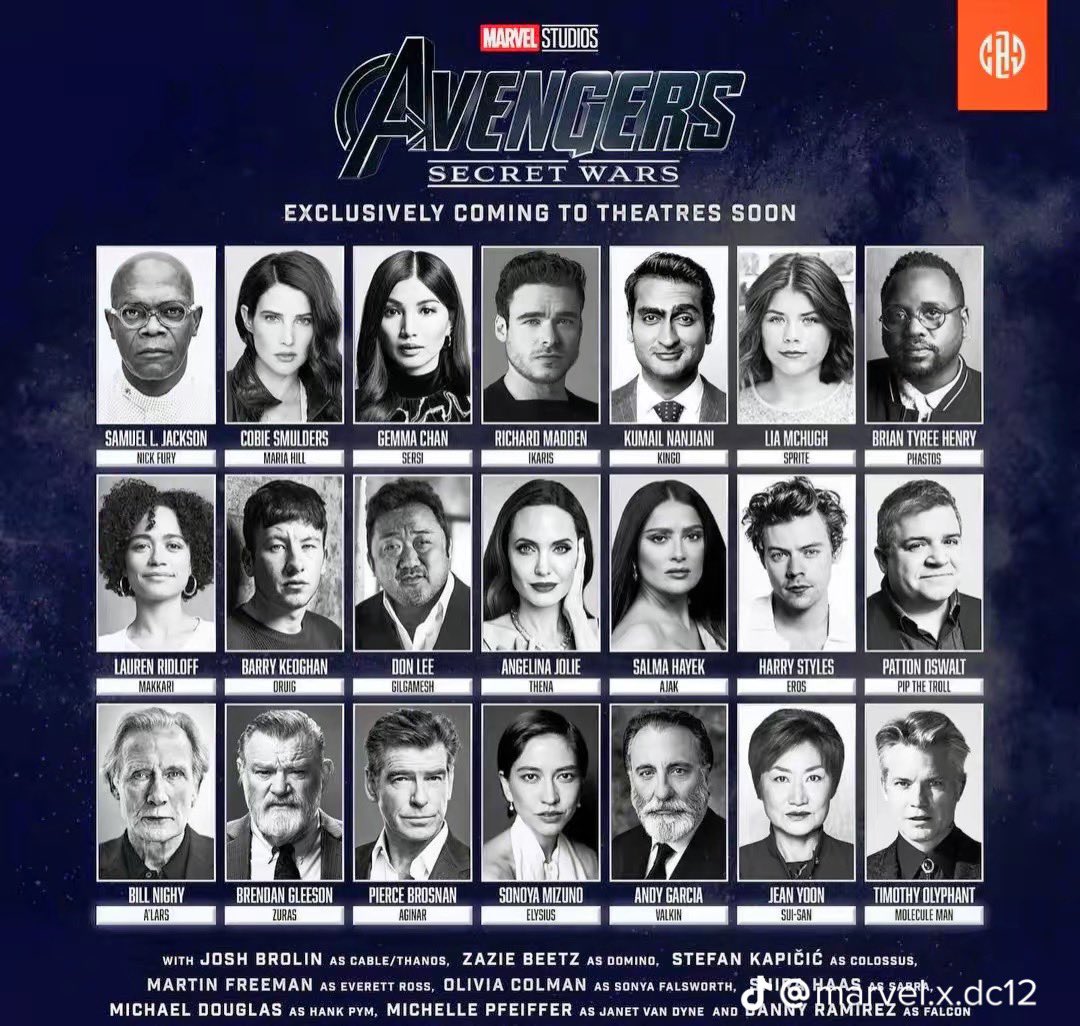 MathisMCU's tweet image. « Probable casting » pour Avengers Secret Wars 📝 

📆 Sortie prévu le 1er mai 2026 (US)