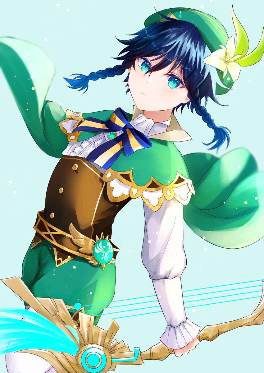 ウェンティ「#venti #GenshinImpact #原神ウェンティ 」|ねみこのイラスト