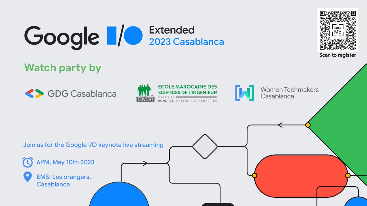 See you tomorrow!

Registration link: gdg.community.dev/e/m2nhbs/

#googleio2023 #gdgcasablanca #emsi #wtmcasablanca #gdgmena
