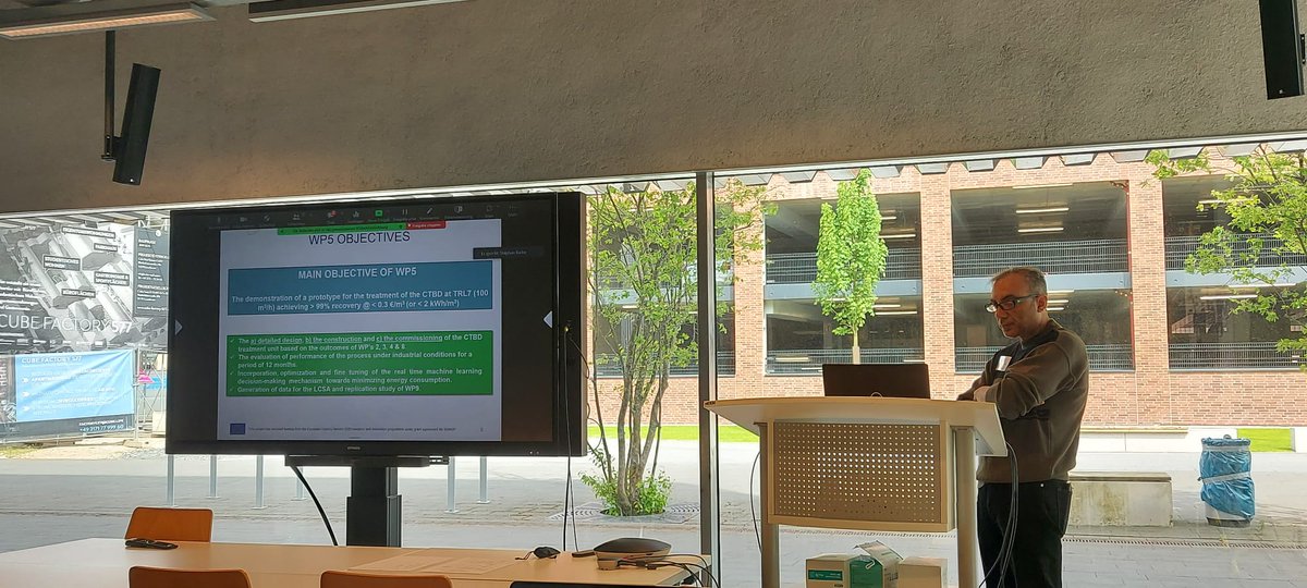 intelwatt's tweet photo. Hello from day 2 of intelWATT's 30th-month review meeting! We've had  fantastic speeches so far on WP5, WP6, and WP8. It's been an informative  and inspiring meeting, and we're excited to continue our collaboration  for freshwater preservation and resource recovery. #intelWATT 💧 https://t.co/Nge6LFVlO7