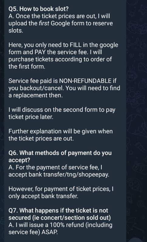 thiccshopMY's tweet photo. Hello!

Here's a compilation of the questions I've received regarding Coldplay ticketing. Please reply below if you have any further inquiries (won't be opening new dms for now)
#TSOxUpdates https://t.co/3NWJ0Jlvuf