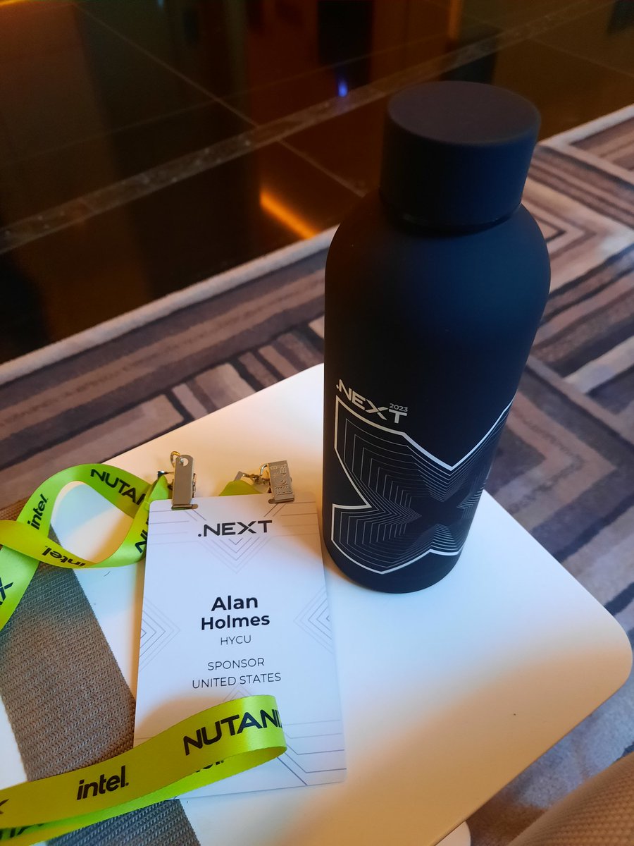 ITGuyAlan's tweet photo. I'm all official now! Ready for #NEXTconf 2023!

Stop by and see us at booth #S2! https://t.co/bCF8ZIQvsS