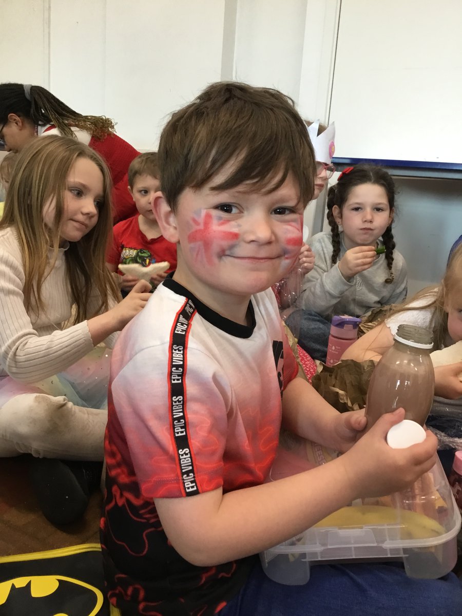 BhaYear2's tweet photo. Year 2 had a fabulous time celebrating #KingCharleslll coronation on Friday. We didn't let the weather dampen our spirits! We had our picnic inside the hall followed by some coronation activities. @AETAcademies #Coronation #Celebration https://t.co/ccjm4iPUCN