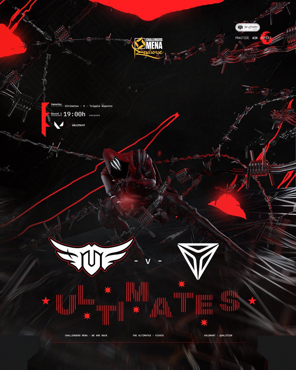 TheUltimatesgg's tweet photo. ⚔ • بكل جاهزية وحماس 🔥

اليوم الاخير من تصفيات المرحلة الثانية! 
في بطولة @valesports_ar 🏆

🆚 | @TripleeEsports
🕖 | 7:00pm
📺 | https://t.co/DQjv7DiYFS…

كل التوفيق لكم يا أبطال! #VivaTU ❤

#VEIP23 | #WeAreTheSeekers https://t.co/c4aHWLFYHG