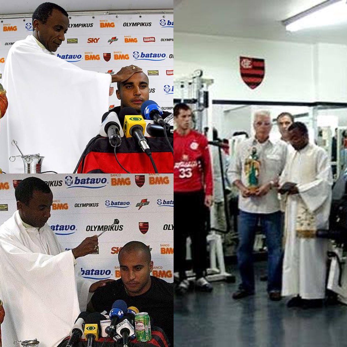 Quando o Flamengo lutava pra sair da zona de rebaixamento na época das vacas magras, psicólogo era isso aqui