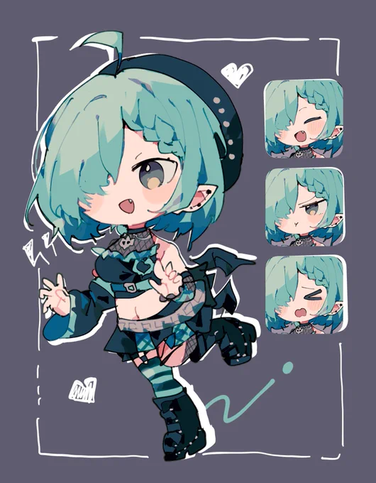 #緑魔絵 #Skeb