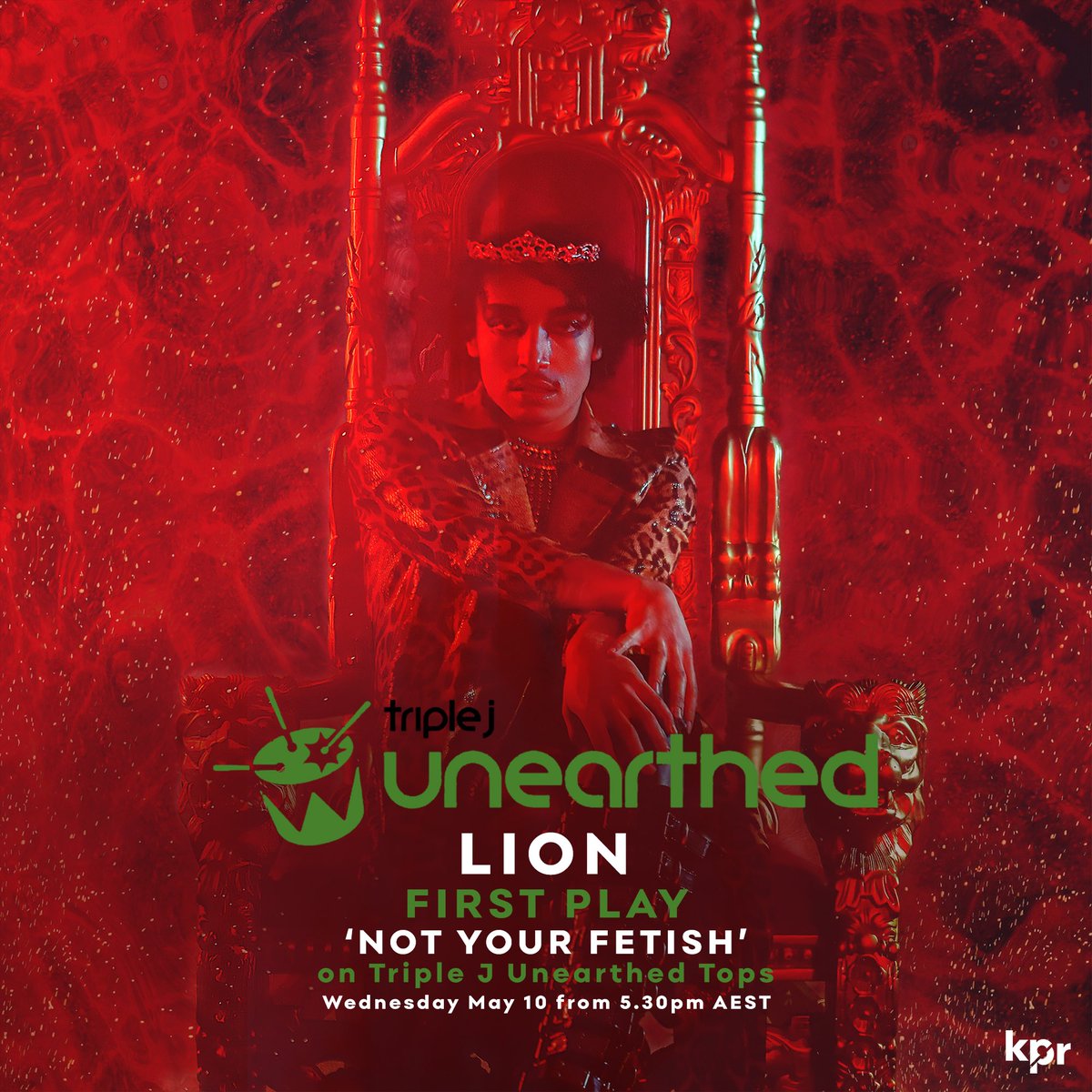thisislionof's tweet photo. I CAN’T DEAL WITH LIFE RN 🥹 A radio premiere for my debut single ‘Not Your Fetish’! Tune in to @triplejunearthd TOPS from 5:30pm AEST Wednesday to hear it; you can listen via the Unearthed website or the app! ✨

#triplej #triplejunearthed #radiopremiere #NewMusic #NewRelease https://t.co/IHW5QMfEuR