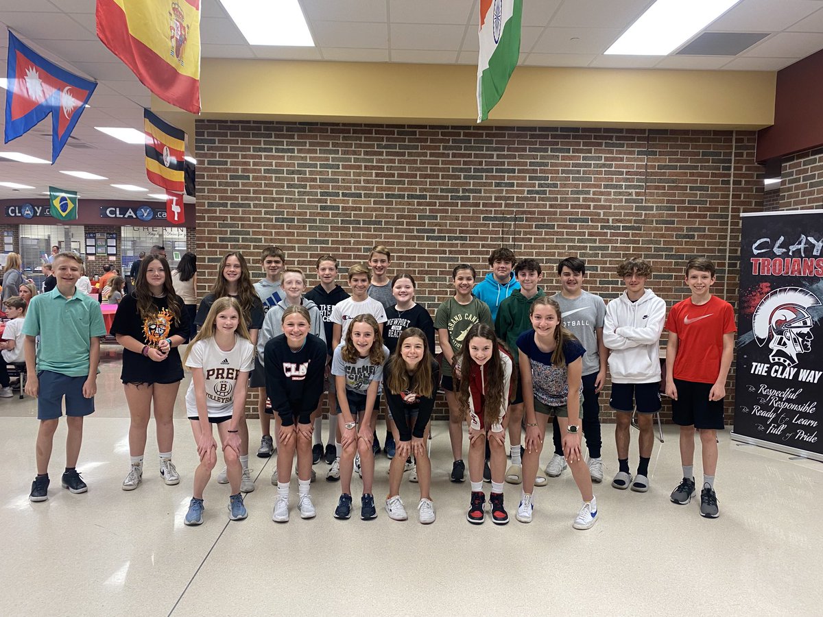 Congratulations to our sixth and seventh grade students honored during today’s leadership breakfast. #ClayGreatness