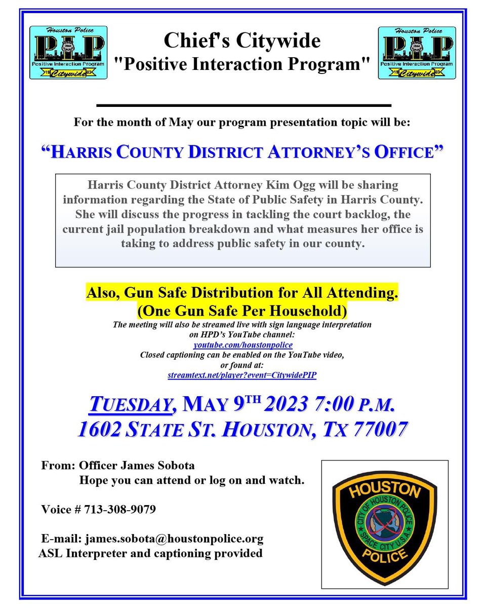 hpdcpaaa's tweet photo. Happening tonight! @houstonpolice https://t.co/ouu2MrJ6X7