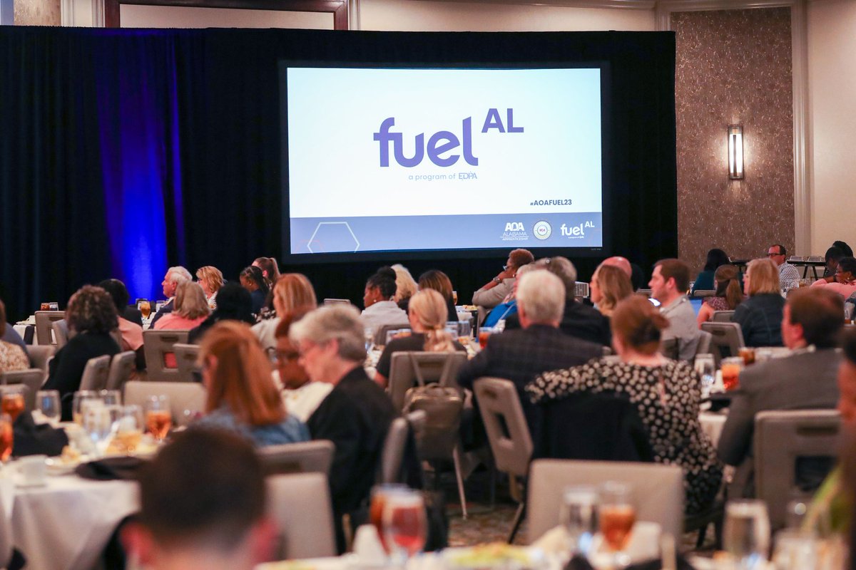 fuelalabama's tweet photo. With over 430 Alabama employers, educators, economic developers and workforce professionals in attendance, the 2023 Governor's Summit on Talent Retention and Work-Based Learning was a major success! Great insights were exchanged! Same time next week?? #AOAFUEL23 https://t.co/Dgq2Va8k29
