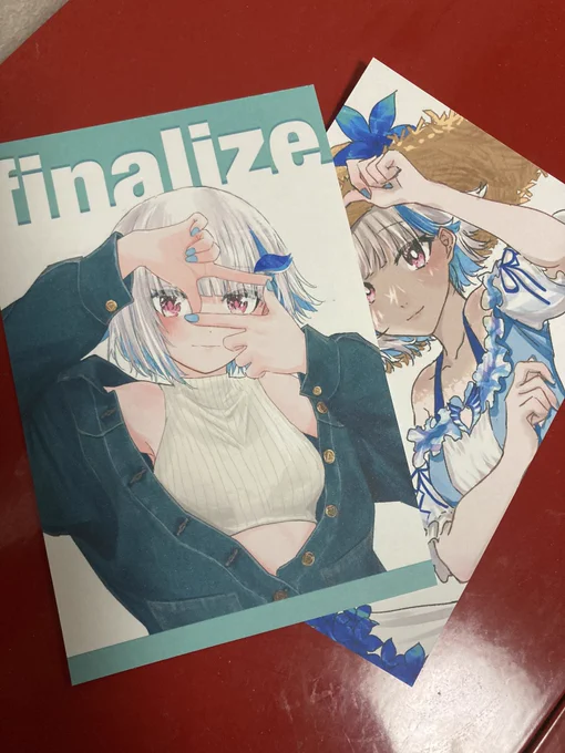 BOOTHでアクキーご購入頂いた方にポストカードがつきます!!どっちかです!!だいたいは新刊表紙の方です
